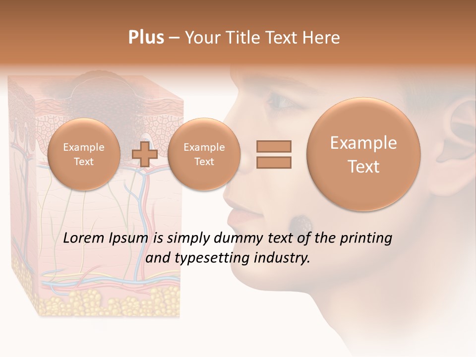 Skin Woman Degeneration PowerPoint Template