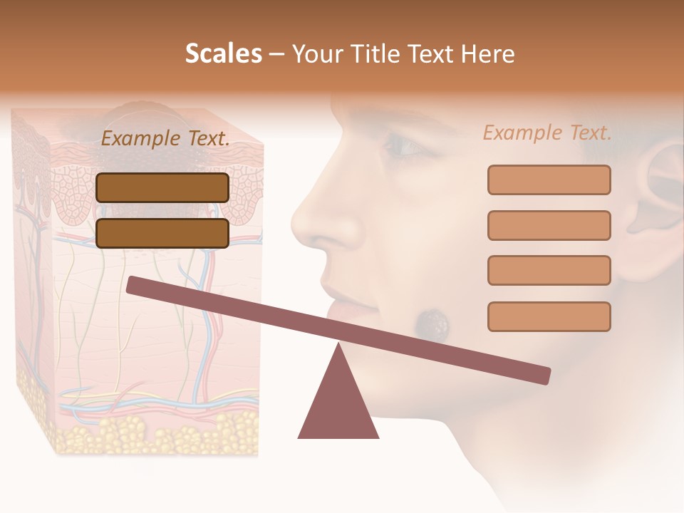 Skin Woman Degeneration PowerPoint Template