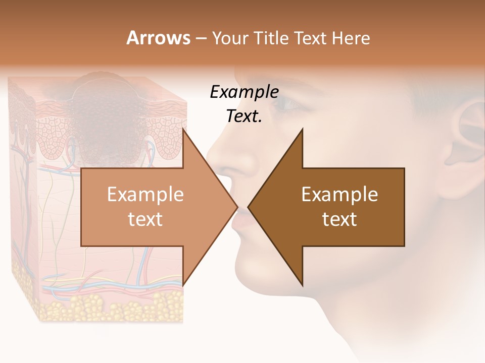 Skin Woman Degeneration PowerPoint Template