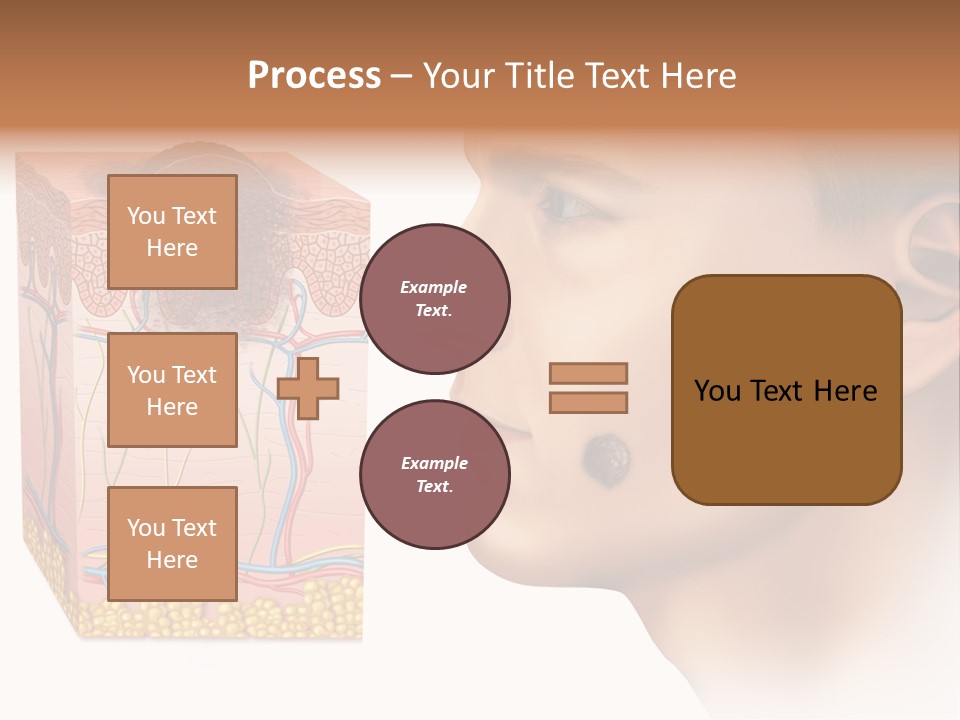 Skin Woman Degeneration PowerPoint Template