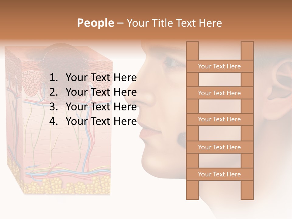 Skin Woman Degeneration PowerPoint Template