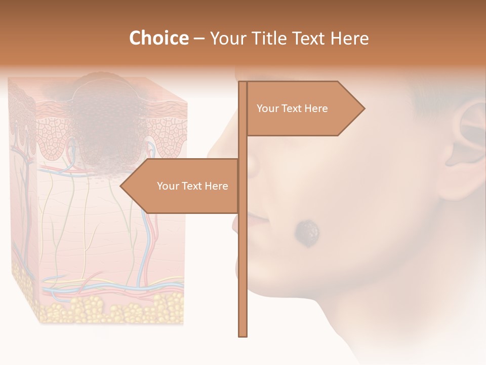 Skin Woman Degeneration PowerPoint Template
