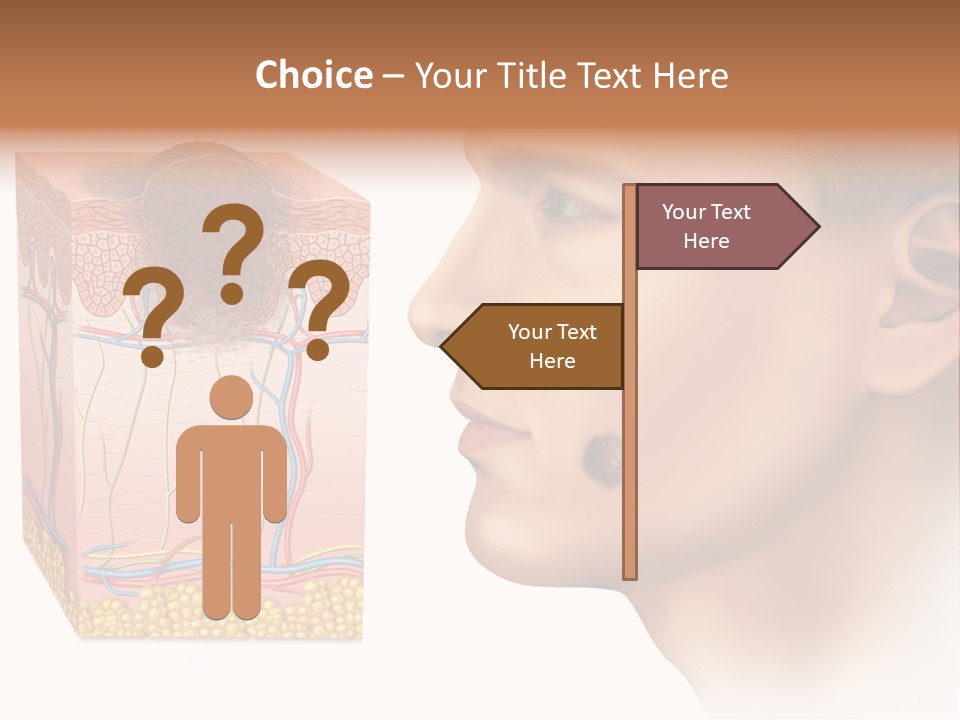 Skin Woman Degeneration PowerPoint Template