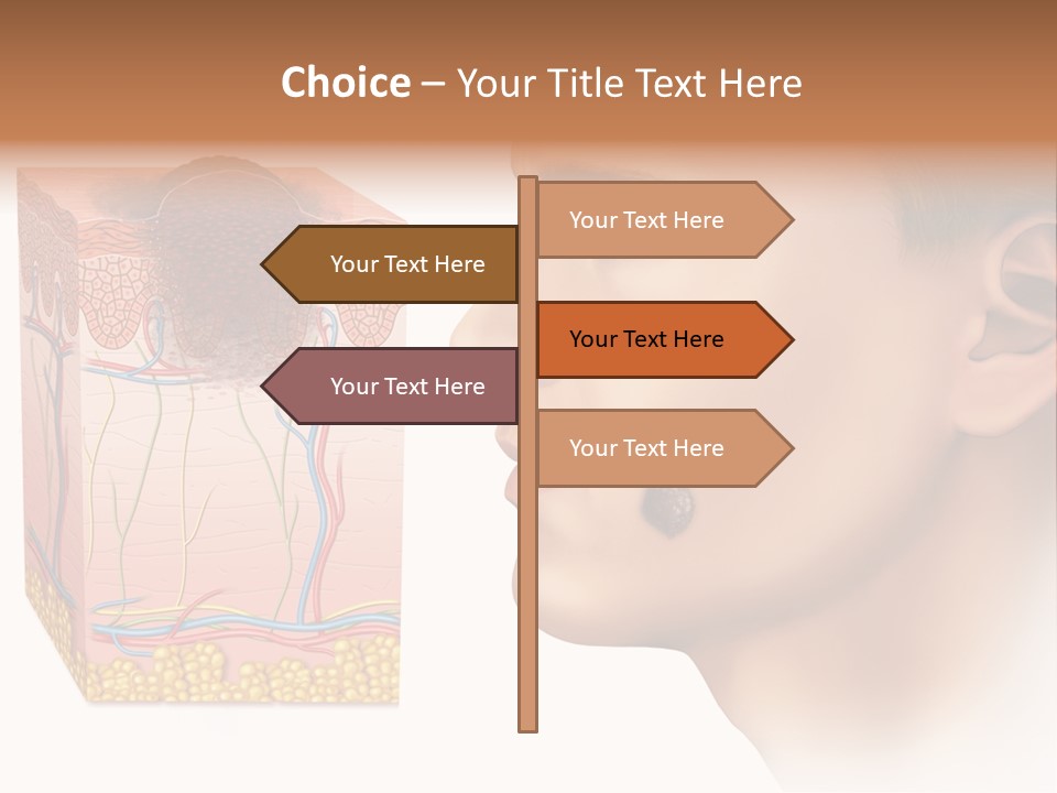 Skin Woman Degeneration PowerPoint Template