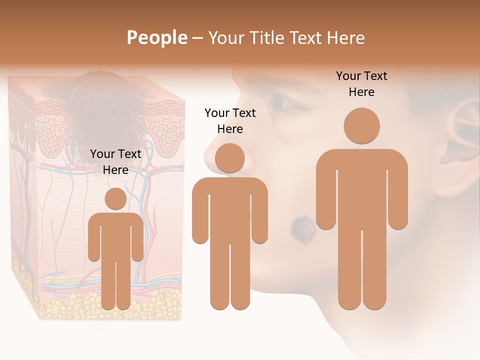 Skin Woman Degeneration PowerPoint Template