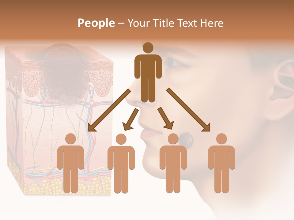 Skin Woman Degeneration PowerPoint Template