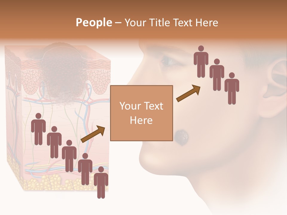 Skin Woman Degeneration PowerPoint Template