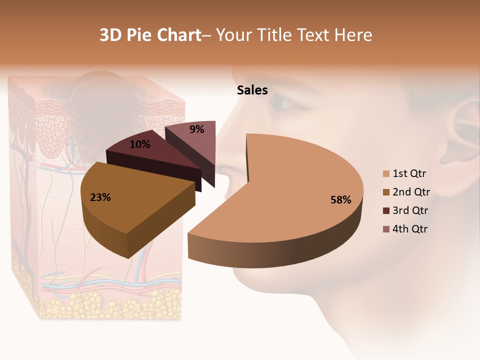 Skin Woman Degeneration PowerPoint Template