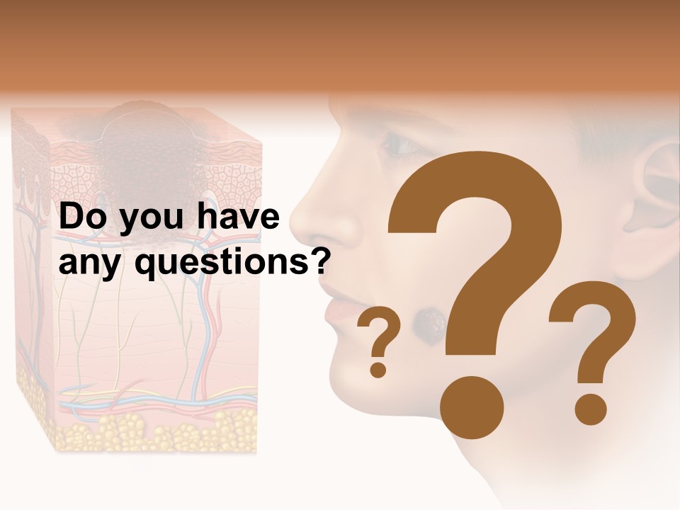 Skin Woman Degeneration PowerPoint Template