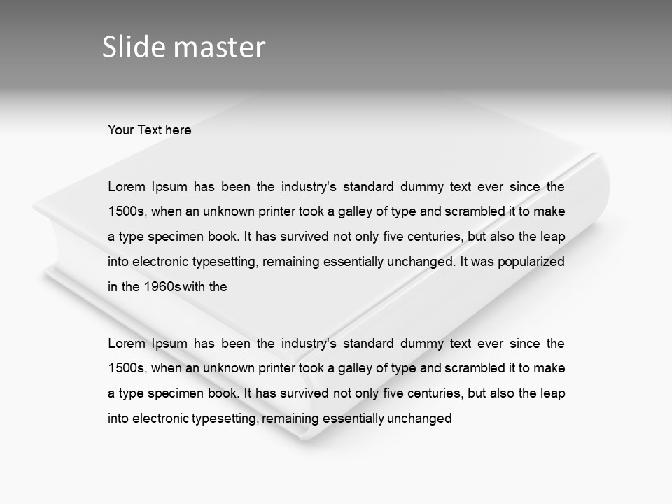 Design Literature Page PowerPoint Template