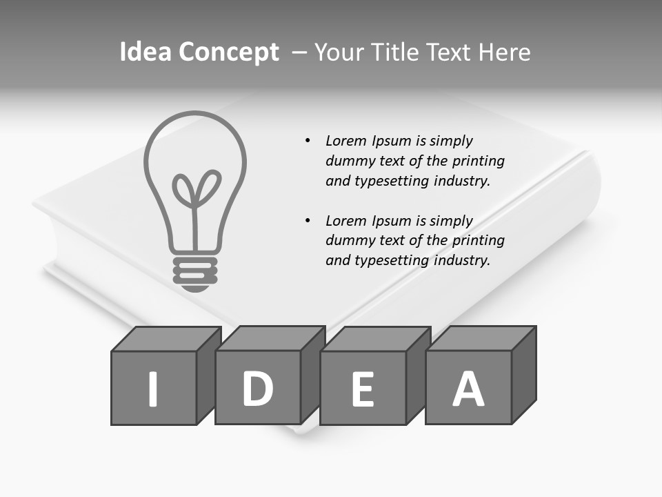 Design Literature Page PowerPoint Template