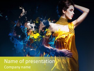 Bead Color Vogue PowerPoint Template