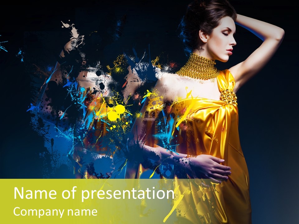 Bead Color Vogue PowerPoint Template