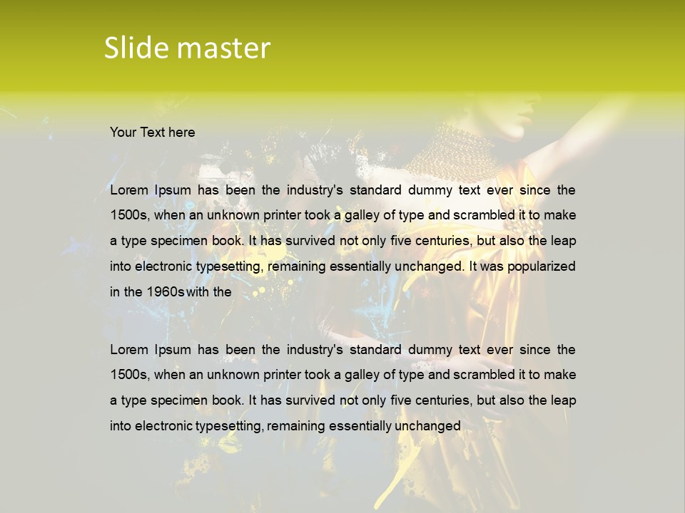 Bead Color Vogue PowerPoint Template