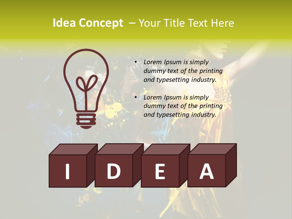 Bead Color Vogue PowerPoint Template