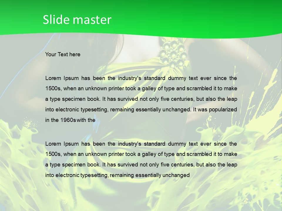 Girl Abstract Vogue PowerPoint Template