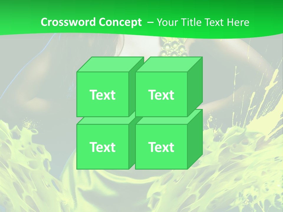 Girl Abstract Vogue PowerPoint Template