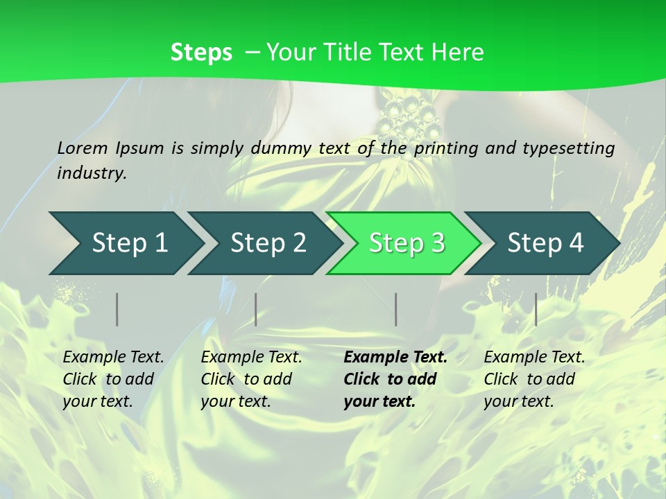 Girl Abstract Vogue PowerPoint Template