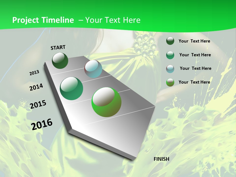 Girl Abstract Vogue PowerPoint Template