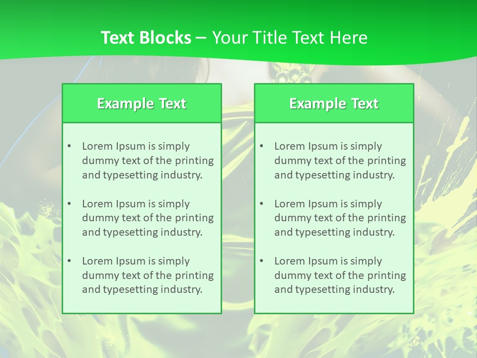 Girl Abstract Vogue PowerPoint Template