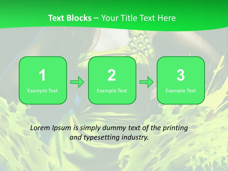 Girl Abstract Vogue PowerPoint Template