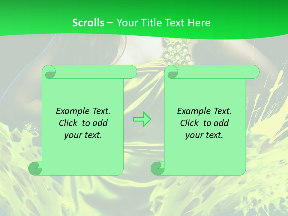 Girl Abstract Vogue PowerPoint Template