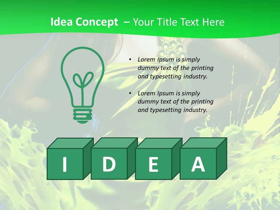 Girl Abstract Vogue PowerPoint Template