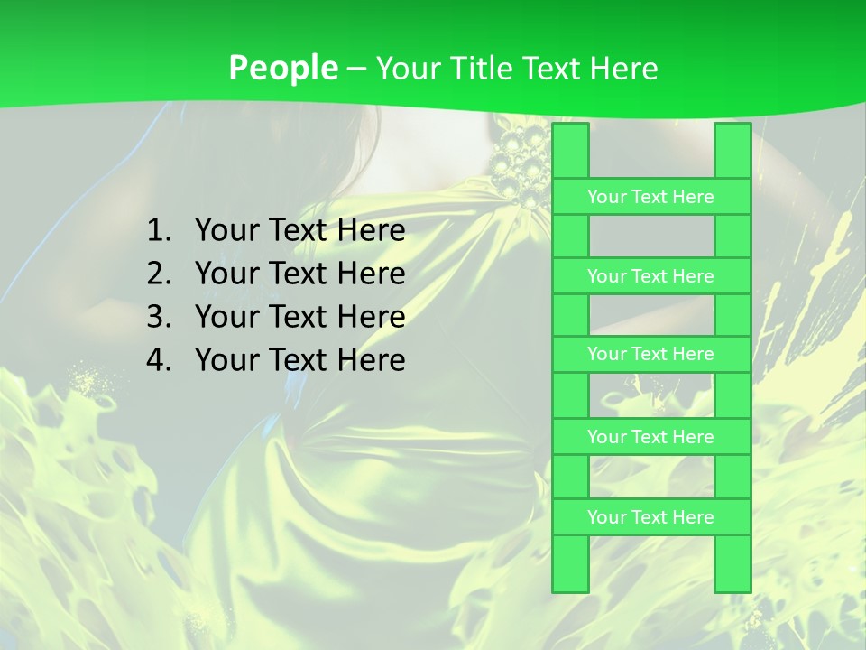 Girl Abstract Vogue PowerPoint Template