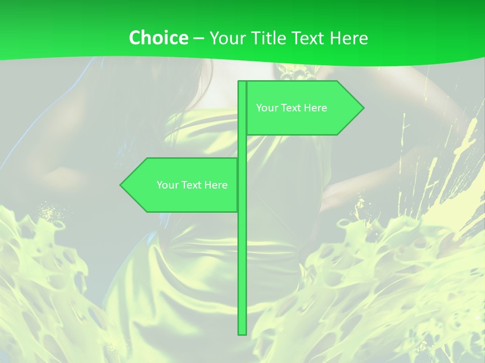 Girl Abstract Vogue PowerPoint Template