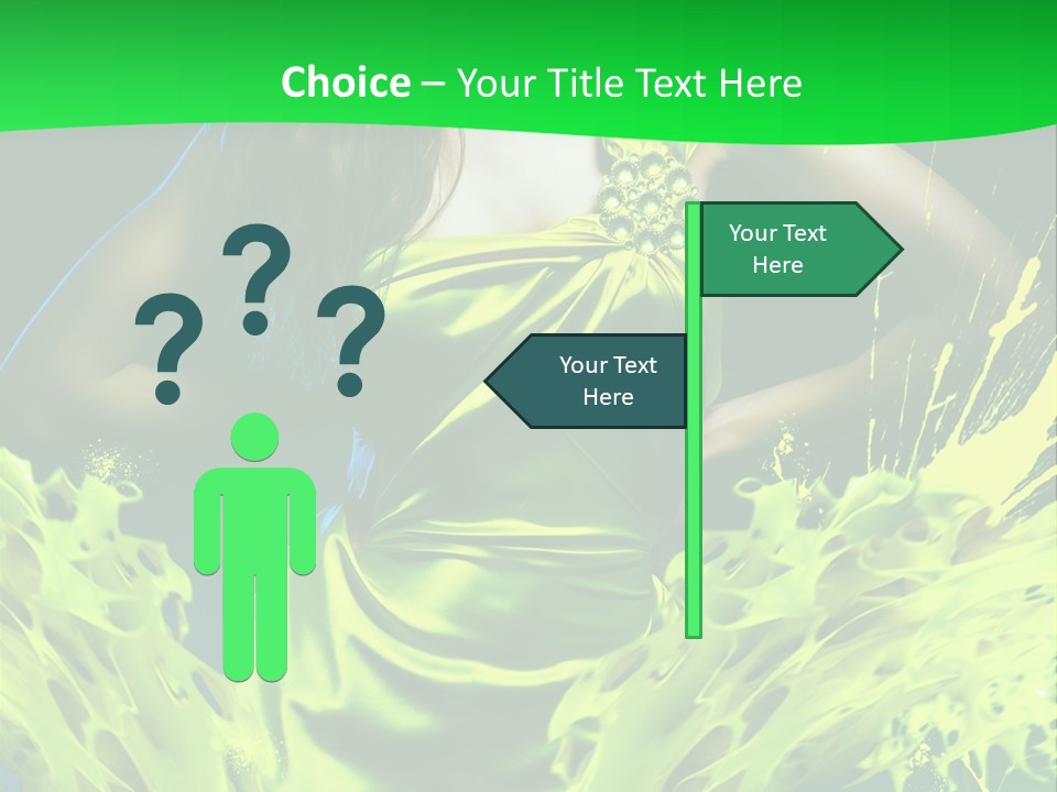 Girl Abstract Vogue PowerPoint Template