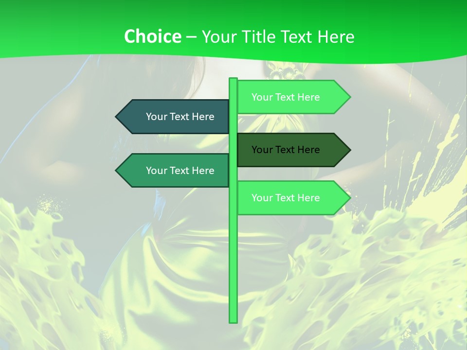 Girl Abstract Vogue PowerPoint Template