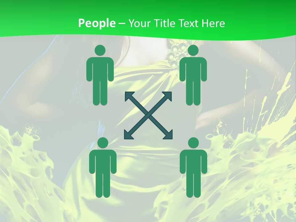 Girl Abstract Vogue PowerPoint Template