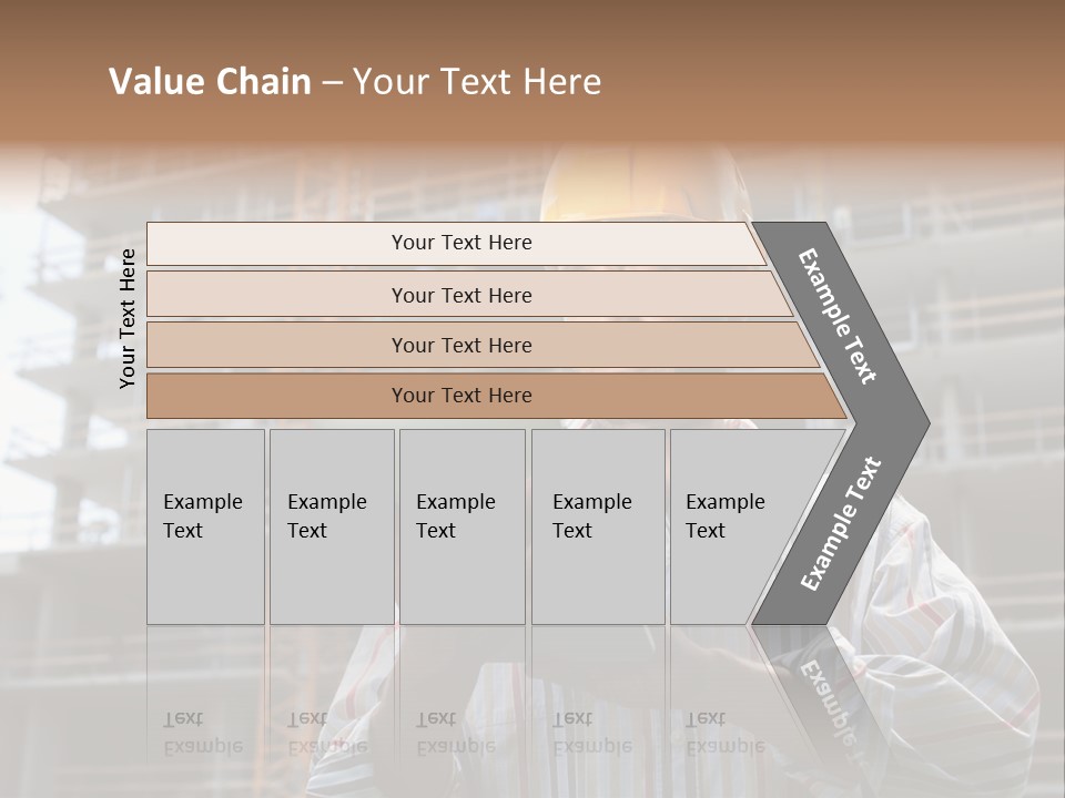 Men Helmet Working PowerPoint Template