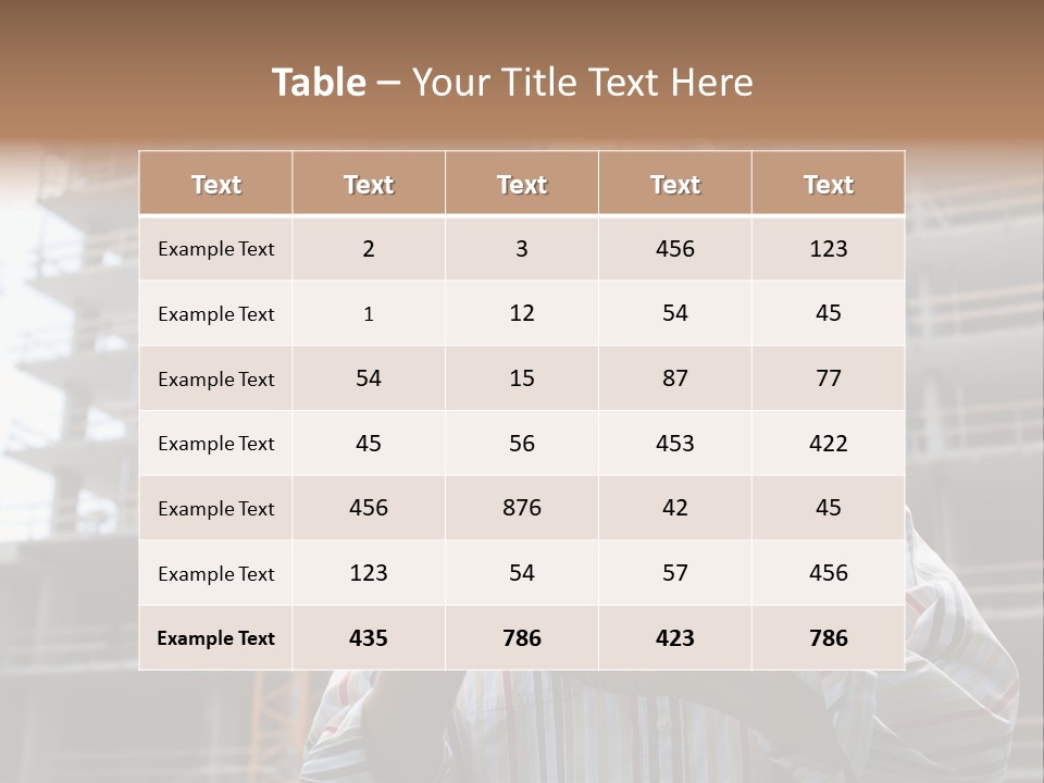 Men Helmet Working PowerPoint Template