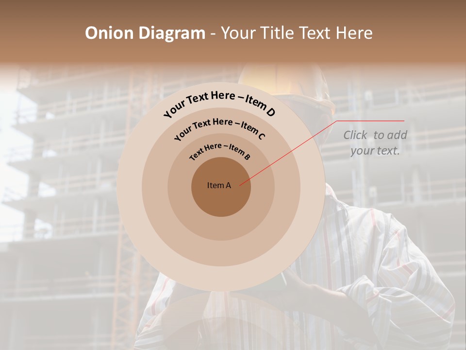 Men Helmet Working PowerPoint Template