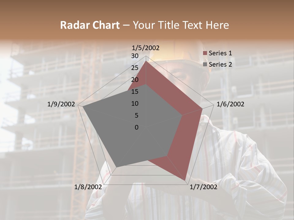 Men Helmet Working PowerPoint Template
