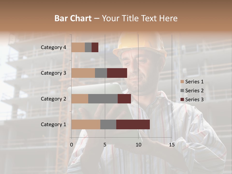 Men Helmet Working PowerPoint Template