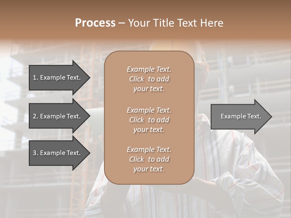 Men Helmet Working PowerPoint Template
