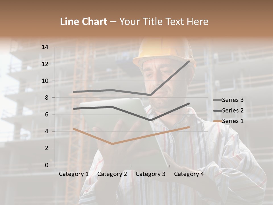 Men Helmet Working PowerPoint Template