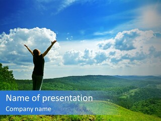 Only Arms Women PowerPoint Template