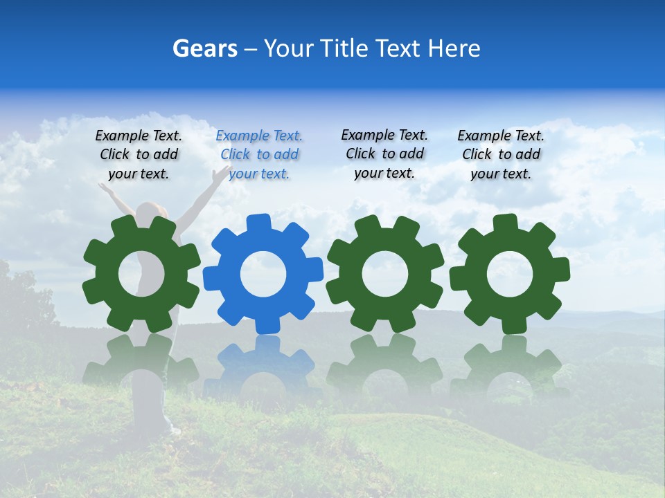 Only Arms Women PowerPoint Template