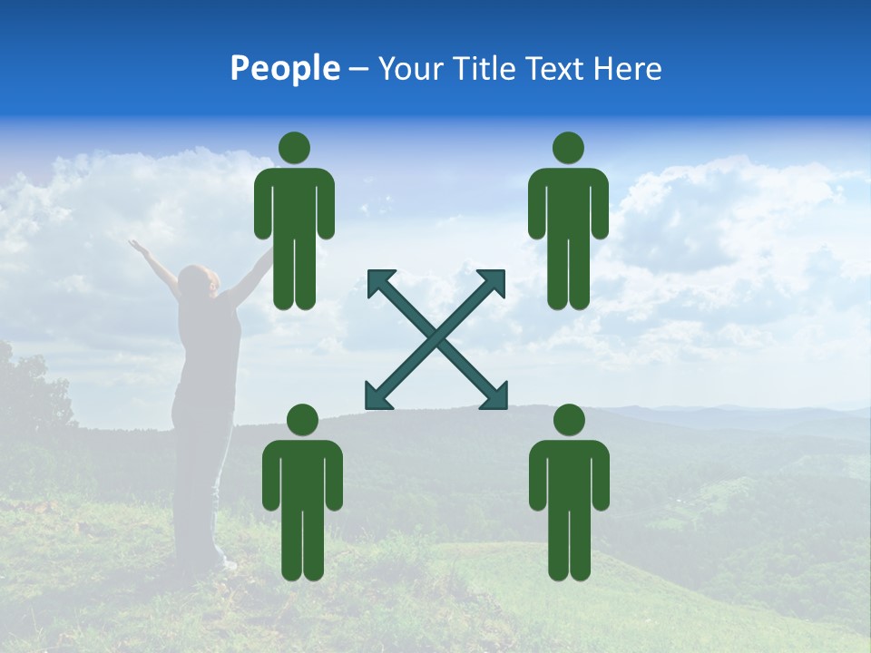 Only Arms Women PowerPoint Template