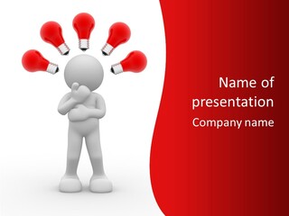 Technology Puppet Think PowerPoint Template