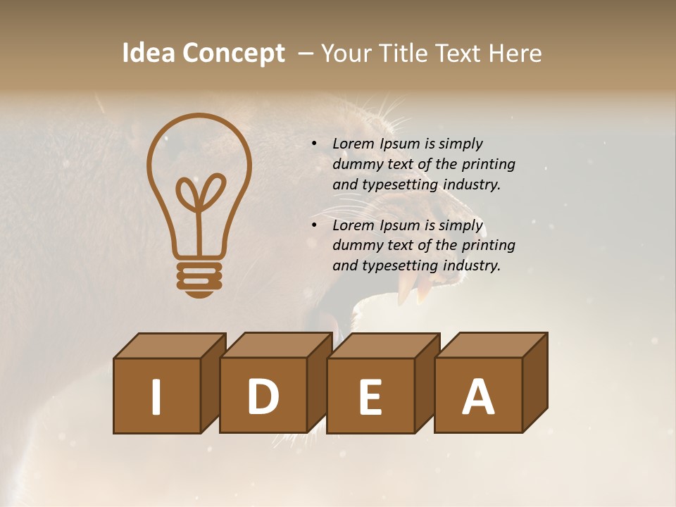 Action Nobody Open PowerPoint Template