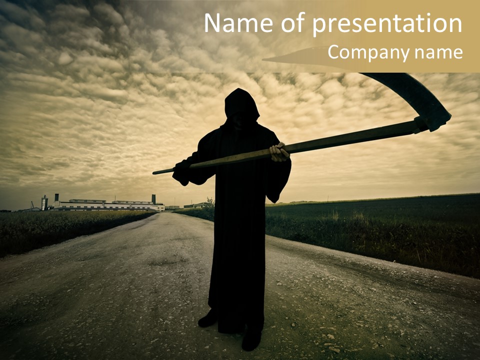 Costume Dark Doom PowerPoint Template