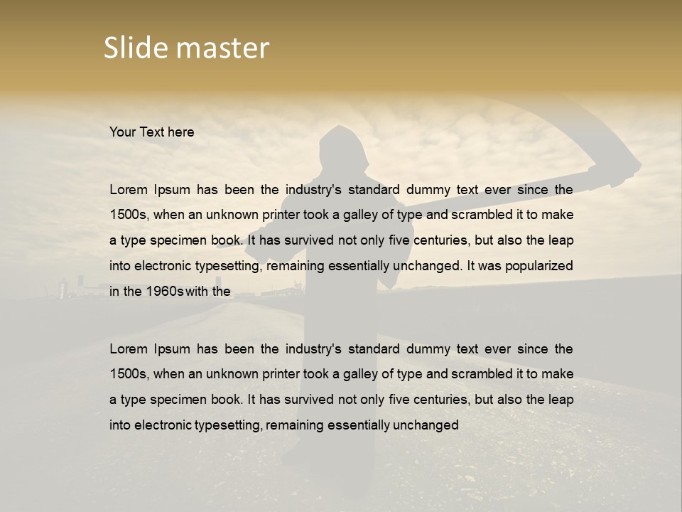 Costume Dark Doom PowerPoint Template