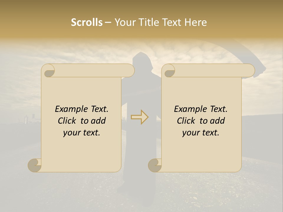 Costume Dark Doom PowerPoint Template