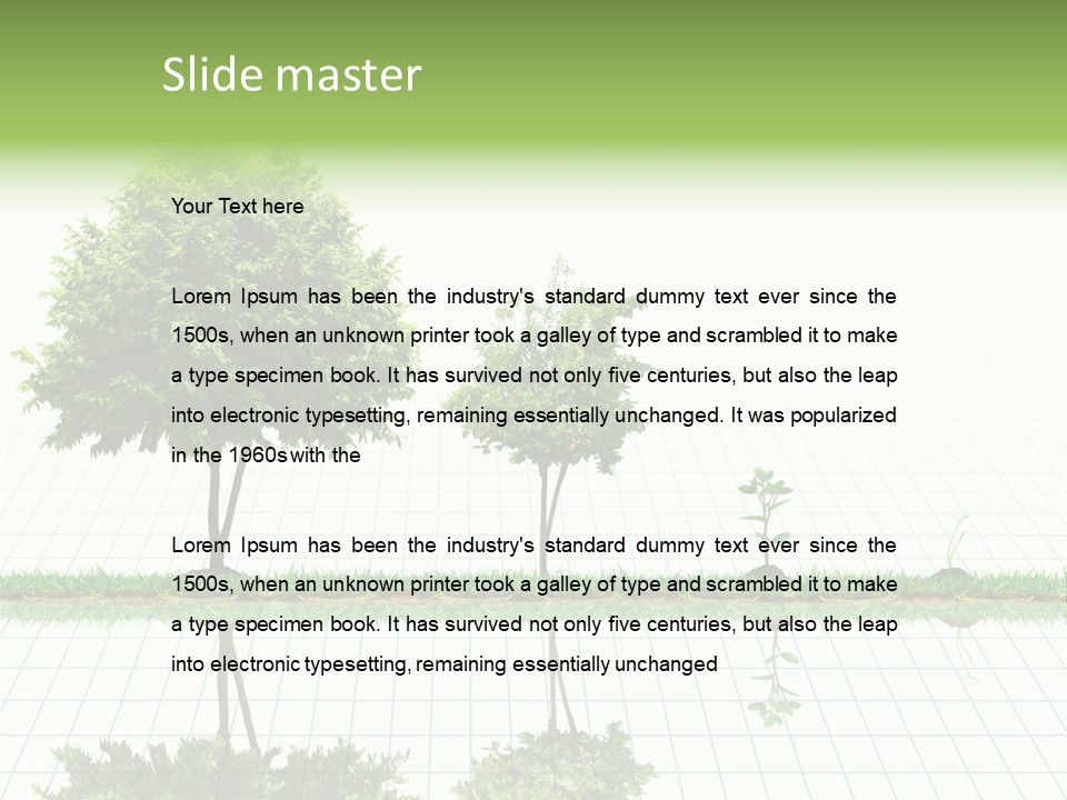 Evolution Germination White PowerPoint Template