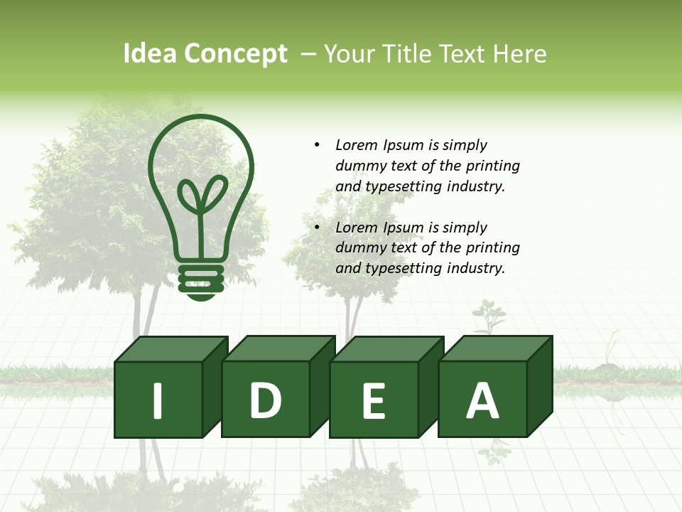 Evolution Germination White PowerPoint Template