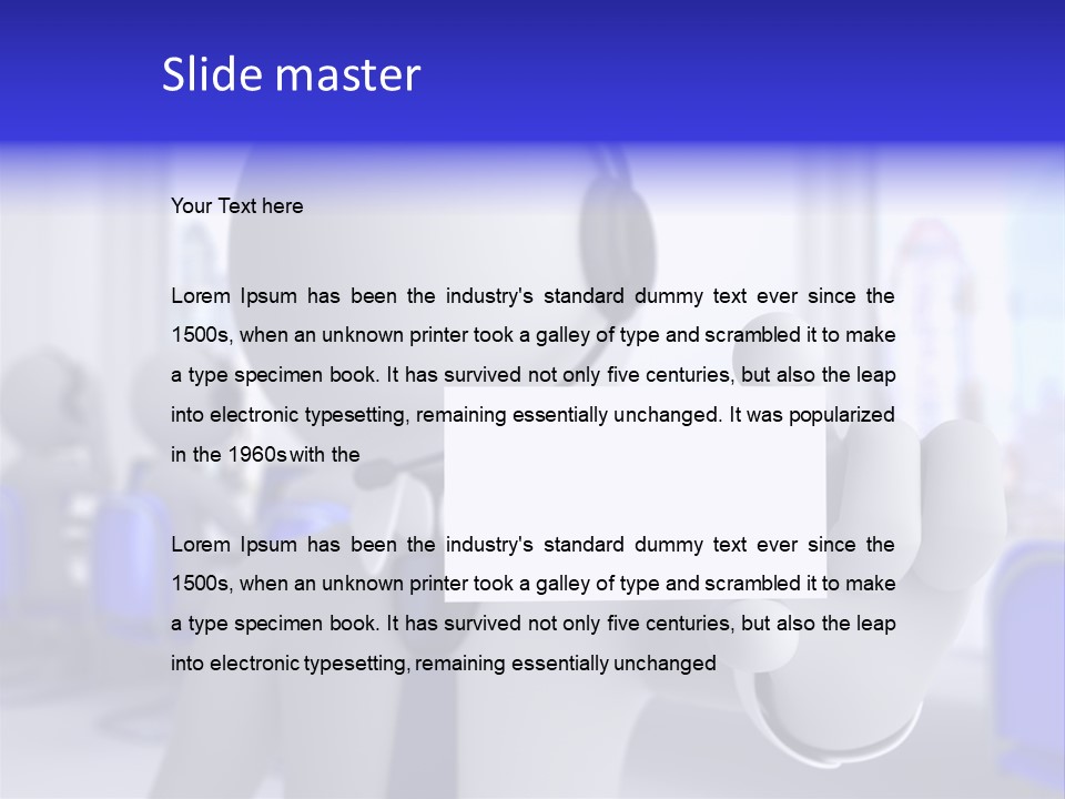 Agent Card Telephone PowerPoint Template